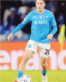 ?? MOSCA ?? Piotr Zielinski, 29 anni, la prossima stagione andrà all'Inter