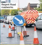 ??  ?? Regent Road roadworks