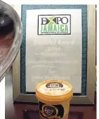 ??  ?? Go for Gold with Ole Pirate that received the Expo Jamaica’s Exhibition Award for best new product in 2014.