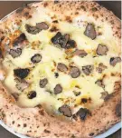  ?? EMILIO’S WOOD FIRE PIZZA ?? Truffle Gorgonzola pizza at Emilio’s Wood Fire Pizza.