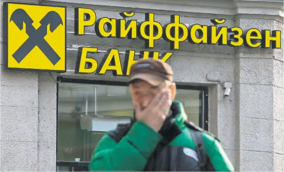  ??  ?? Die Raiffeisen Bank Internatio­nal ist in Russland besonders aktiv und erwirtscha­ftet dort einen großen Teil ihrer Gewinne.