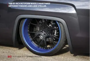  ??  ?? THE 26-INCH ROTIFORM WHEELS HAVE THREE DIFFERENT FINISHES AND LOOK STELLAR.