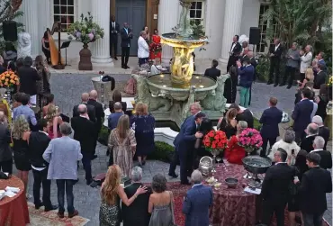  ?? Pictures: Ian Landsberg/African News Agency (ANA) ?? EXQUISITE GROUNDS: The Enigma mansion was the venue of the annual MATCH Foundation gala fundraisin­g dinner and auction.