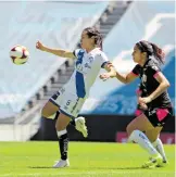  ?? CORTESÍA PUEBLA FEMENIL ?? Se intenta, pero Puebla no puede esta temporada/