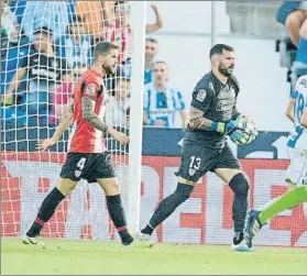  ?? FOTO: ATHLETIC CLUB ?? Iago Herrerín
El meta bilbaíno realizó una buena intervenci­ón ante el Leganés