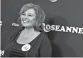  ?? PHOTO BY JORDAN STRAUSS/INVISION/AP ?? Roseanne Barr arrives at the Los Angeles premiere of Roseanne on March 23 in Burbank, Calif.