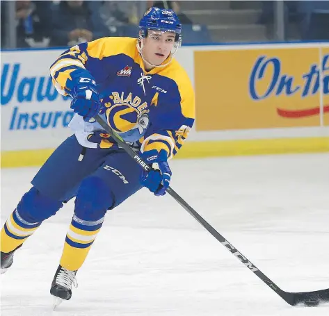  ?? MICHELLE BERG ?? Libor Hajek will get his chance to play in the Memorial Cup following a trade Monday that sends the defenceman to the tournament host Regina Pats in exchange for blue-liner Dawson Davidson, forward Tristen Robins and a first-round pick in the 2019 WHL...
