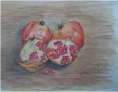  ??  ?? 'Pomegranat­es' by Simone Fiott
