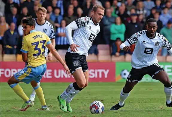  ?? ?? COMEBACK TRAIL: Port Vale striker James Wilson stepped up his return from injury with more valuable minutes in the Papa John’s Trophy.