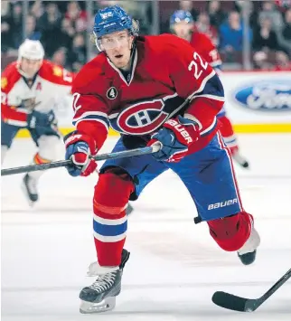  ?? J O H N MA H O N E Y/ MO N T R E A L G A Z E T T E F I L E S ?? Dale Weise grew up as a Canadiens fan in Winnipeg. He faces off against the Jets along with his teammates Thursday evening.