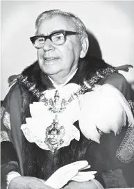  ??  ?? Sydney Fairfold, Mayor of Dudley 1978-79