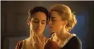  ?? ?? Noémie Merlant with Adèle Haenel in Portrait of a Lady on Fire. Photograph: AP