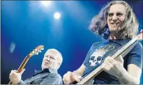  ?? JOHN MORSTAD/ POSTMEDIA NEWS ?? Alex Lifeson and Geddy Lee of Rush will be heading to Ottawa in May to receive an award from the governor general.