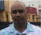  ??  ?? Shipping Services Fiji Limited managing director, Bernard Hong-Tiy.