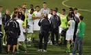  ?? Photograph: Al Messerschm­idt/Getty Images ?? Ricky Hill talks to his Tampa Bay Rowdies players. He was coach there for four years.