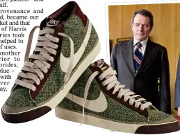  ?? ?? MODERN TAKES: The Tweed seen on Nike shoes and in films such as Ben Affleck’s Argo, right