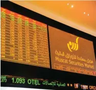  ?? — Times file picture ?? Muscat Securities Market.