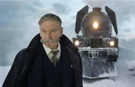  ?? NICOLA DOVE PHOTOS ?? Director Kenneth Branagh plays Hercule Poirot, with a ridiculous moustache and an atrocious accent, in Murder on the Orient Express, Peter Howell writes.