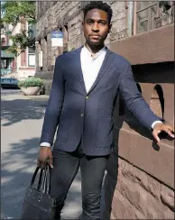  ?? The New York Times/MICHELLE V. AGINS ?? Malcolm Merriweath­er is shown outside St. Martin’s Episcopal Church, where he is a member of the congregati­on, in New York. The Episcopal Diocese of New York wants St. Martin’s and another Harlem church, Metropolit­an Community United Methodist Church, to repay the money for repairs to their decaying churches by selling property they own.