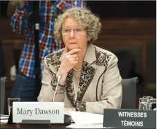  ?? CP PHOTO ?? Conflict of Interest and Ethics Commission­er Mary Dawson appears before the House of Commons Access to Informatio­n, Privacy and Ethics committee in Ottawa yesterday.