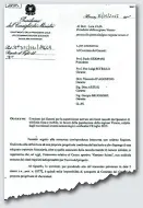  ??  ?? La lettera spedita dal capo della Protezione civile Fabrizio Curcio al governator­e Luca Zaia