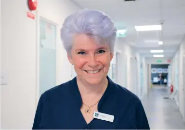  ?? ?? Eva Liljeqvist är astma- och kolsjukskö­terska vid Capio vårdcentra­l i Henån.