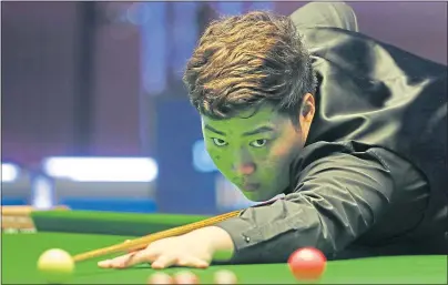  ??  ?? Yan Bingtao booked his final spot after seeing off defending champ Stuart Bingham