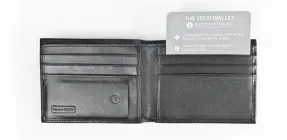  ??  ?? Start-up Chipolo is teaming with Perry Ellis on a $75 leather Tech Wallet, which contains what Chipolo claims is the world’s thinnest Bluetooth tracker. CHIPOLO