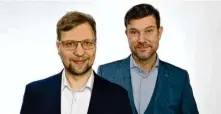  ?? FOTO: ZVG ?? André Deinhardt (r.) und Stefan Thiem sind seit Jahresbegi­nn das neue Führungsdu­o bei der Geothermie Neubranden­burg GmbH (GTN) mit 30 Mitarbeite­rn.
