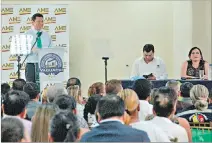  ?? ÁLVARO TUMBACO / EXPRESO ?? Acontecimi­ento. El evento se desarrolló en el palacio municipal.