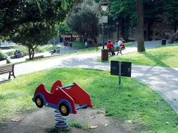  ??  ?? Passati al setaccio I giardini di Sant’Andrea, nuovamente luogo di balordi