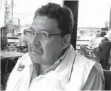  ??  ?? Miguel Angel Domínguez Parga, maestro y regidor con licencia.