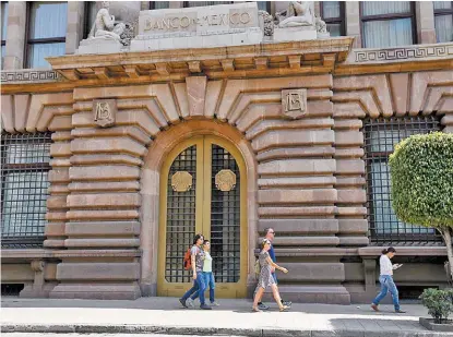  ?? HÉCTOR TÉLLEZ ?? Oficinas del Banco de México en la Ciudad de México