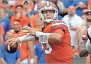  ?? File, John Raoux / The Associated Press ?? Florida quarterbac­k Feleipe Franks and the No. 21-ranked Gators will face the LSU Tigers on Saturday.