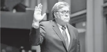  ?? ASSOCIATED PRESS ?? U.S. Attorney General William Barr arrives at an Abraham Accords Signing Ceremony on the South Lawn of the White House on Sept. 15 in Washington, D.C.