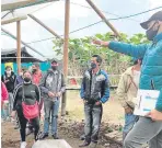  ?? Cortesía ?? El ISER empezó a fortalecer los procesos productivo­s con 12 campesinos. /