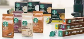  ??  ?? SABOR. Cápsulas de Starbucks hechas por Nestlé contemplan el sabor a Caramel