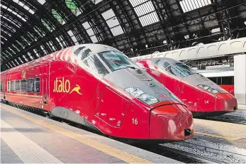  ?? Foto: Shuttersto­ck ?? Italský příklad Rychlovlak­y Italo patří k nejlépe zvládnutým projektům svého druhu v Evropě. Francouzsk­á společnost Alstom vyrobila zatím 26 souprav AGV 575, které zvládají rychlost 360 km/h.