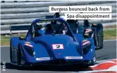  ??  ?? Burgess bounced back from Spa disappoint­ment