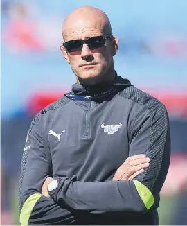  ?? Picture: Gallo Images ?? TARGET. A big improvemen­t is top of new Blue Bulls coach John Mitchell’s to-do list.