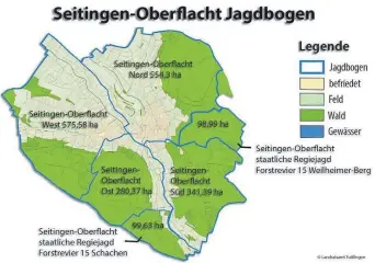  ?? FOTO: CORINNA KRÜGER ?? In Seitingen-Oberflacht gibt es insgesamt sechs Jagdbogen.