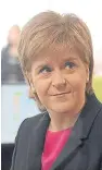  ??  ?? Nicola Sturgeon