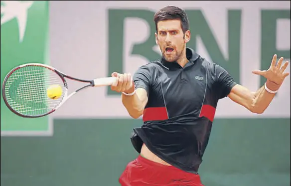  ?? GETTY IMAGES ?? Former world No 1 Novak Djokovic showed against Roberto Bautista Agut of Spain that he is gradually regaining his touch after his injury woes.