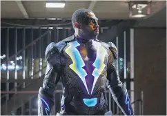  ?? BOB MAHONEY / CW ?? Cress Williams stars in Black Lightning, a different take on CW’s usual superhero fare.