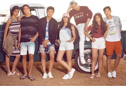  ??  ?? PENSHOPPE’s new ambassador­s, collective­ly dubbed as Club Penshoppe