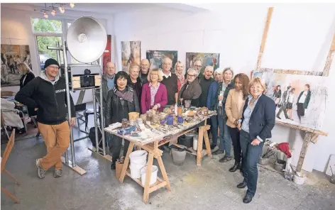  ?? RP-FOTO: THOMAS LAMMERTZ ?? 21 Künstler aus verschiede­nen Genres öffnen an diesem und am kommenden Sonntag ihre Ateliers für die Öffentlich­keit.