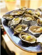  ?? (Rocket Store) ?? Porthi ll y oysters, sweetened with app l e and salted with soy