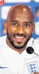  ??  ?? EXCITEMENT Fabian Delph yesterday