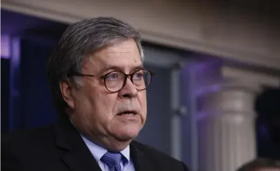  ?? AP file ?? FAKE NEWS: Attorney General William Barr said Sunday that President Trump had not sought to immediatel­y deploy 10,000 troops to quell violent protests on Monday, as had been reported.