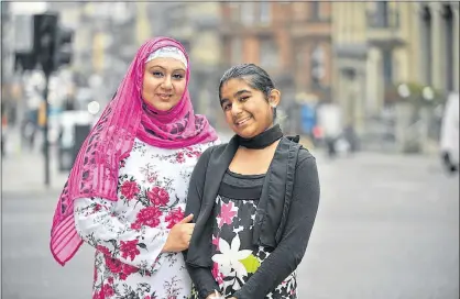  ?? Picture: Jamie Simpson ?? HURT: Ghazala Hakeem, who has said her pride would not allow her to use a food bank, with her daughter Isha Kausar Hakeem.